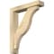 Ekena Millwork Funston Block Rough Sawn Bracket w/ Offset Brace, Douglas Fir, 4"W x 18"D x 22"H BKT0402X18X22FST05RDF - alternate 1